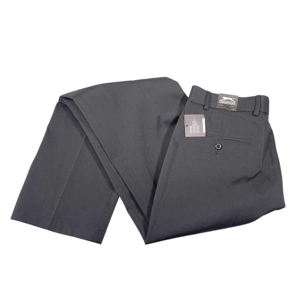 Slazenger 32/32 Black Golf Pants Wicking Stretch Performance Athleisure 33x31.5
